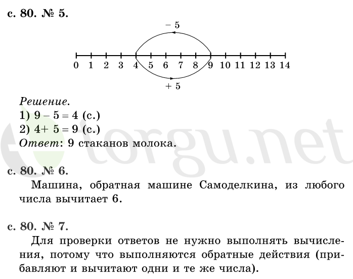 Страница (упражнение) 80 учебника. Страница 80 ГДЗ решебник по математике 1 класс Рудницкая, Кочурова, Рыдзе