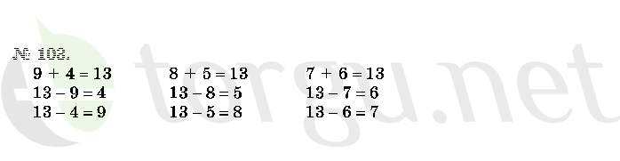 Страница (упражнение) 103 учебника. Ответ на вопрос упражнения 103 ГДЗ решебник по математике 2 класс Истомина