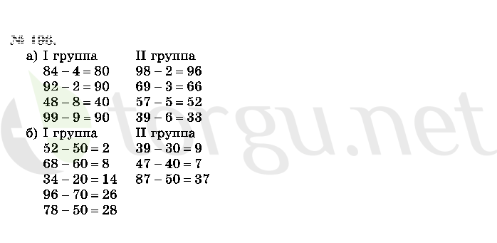 Страница (упражнение) 196 учебника. Ответ на вопрос упражнения 196 ГДЗ решебник по математике 2 класс Истомина