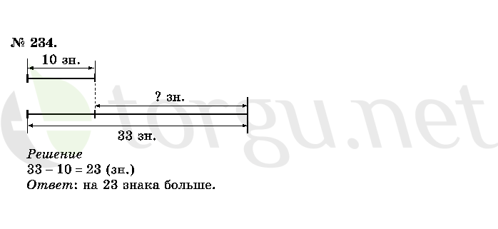 Страница (упражнение) 234 учебника. Ответ на вопрос упражнения 234 ГДЗ решебник по математике 2 класс Истомина