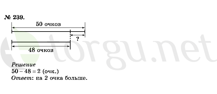 Страница (упражнение) 239 учебника. Ответ на вопрос упражнения 239 ГДЗ решебник по математике 2 класс Истомина