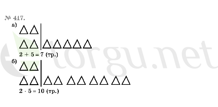 Страница (упражнение) 417 учебника. Ответ на вопрос упражнения 417 ГДЗ решебник по математике 2 класс Истомина