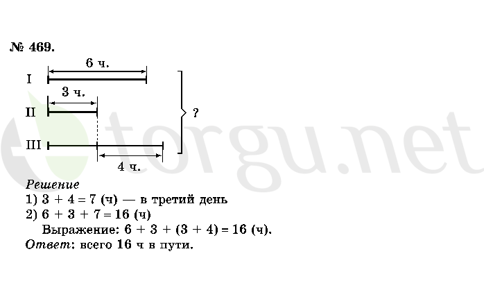 Страница (упражнение) 469 учебника. Ответ на вопрос упражнения 469 ГДЗ решебник по математике 2 класс Истомина
