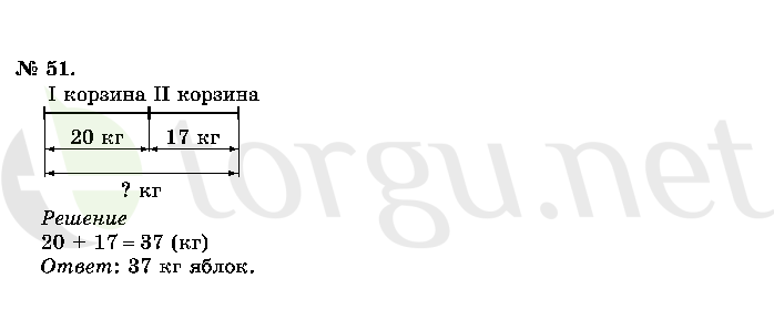 Страница (упражнение) 51 учебника. Ответ на вопрос упражнения 51 ГДЗ решебник по математике 2 класс Истомина
