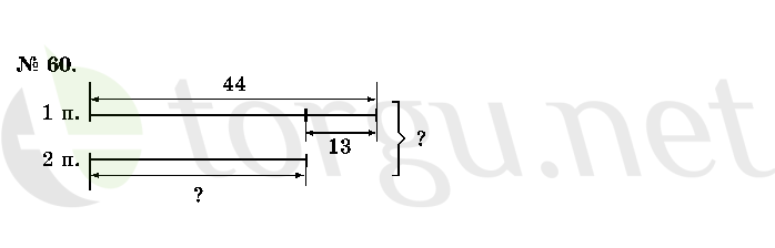 Страница (упражнение) 60 учебника. Ответ на вопрос упражнения 60 ГДЗ решебник по математике 2 класс Истомина