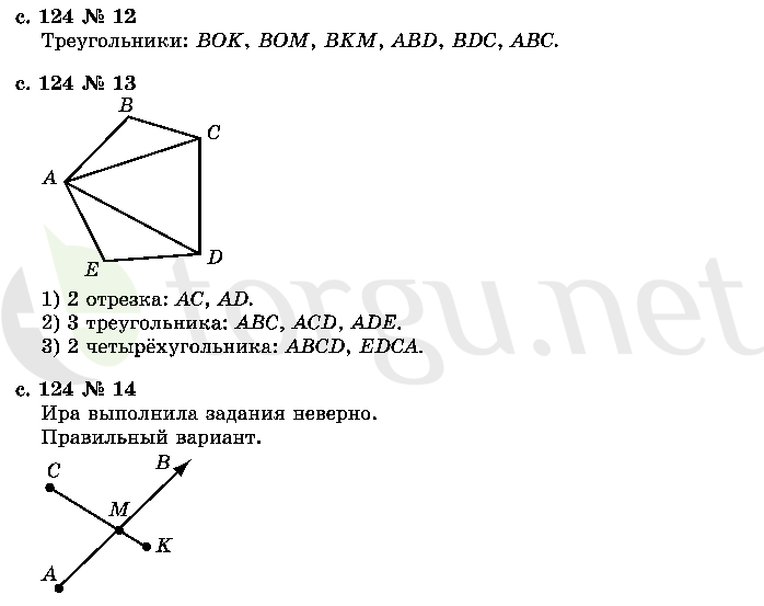 Страница (упражнение) 124 учебника. Страница 124 ГДЗ решебник по математике 2 класс Рудницкая, Юдачёва