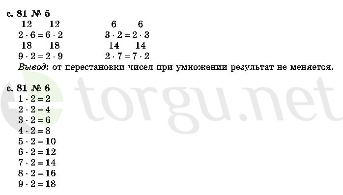 Страница (упражнение) 81 учебника. Страница 81 ГДЗ решебник по математике 2 класс Рудницкая, Юдачёва