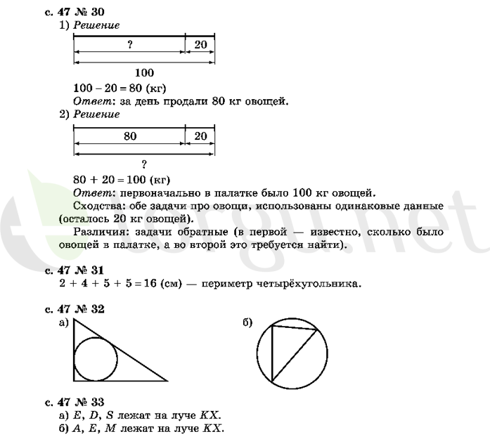 Страница (упражнение) 47 учебника. Страница 47 ГДЗ решебник по математике 2 класс Рудницкая, Юдачёва