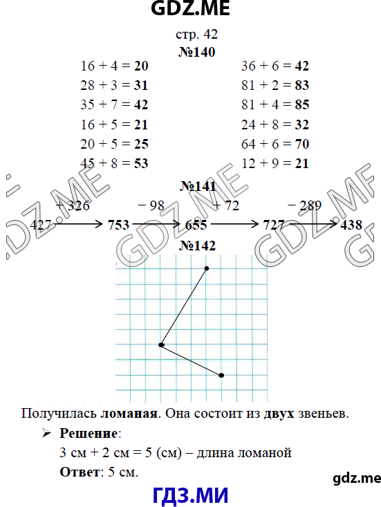 Страница (упражнение)  42 рабочей тетради. Страница  42 ГДЗ рабочая тетрадь по математике 3 класс Рудницкая Юдачева