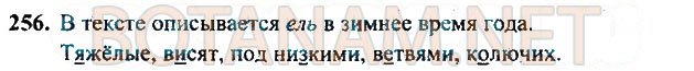 Страница (упражнение) 256 учебника. Ответ на вопрос упражнения 256 ГДЗ Решебник по Русскому языку 3 класс Рамзаева