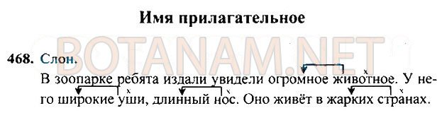 Страница (упражнение) 468 учебника. Ответ на вопрос упражнения 468 ГДЗ Решебник по Русскому языку 3 класс Рамзаева