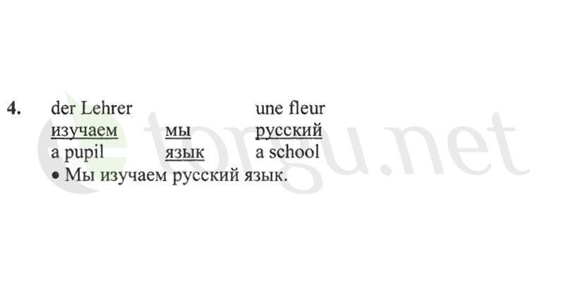 Страница (упражнение) 4 рабочей тетради. Страница 4 ГДЗ рабочая тетрадь по русскому языку 2 класс Канакина