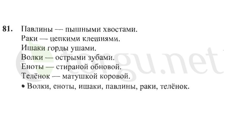 Страница (упражнение) 81 рабочей тетради. Страница 81 ГДЗ рабочая тетрадь по русскому языку 2 класс Канакина