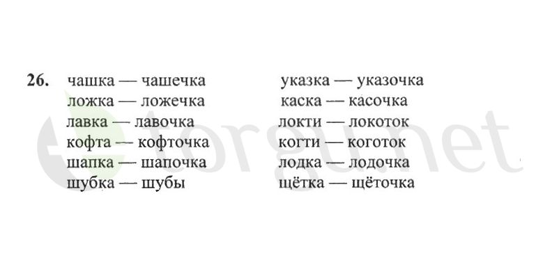 Страница (упражнение) 26 рабочей тетради. Страница 26 ГДЗ рабочая тетрадь по русскому языку 2 класс Канакина