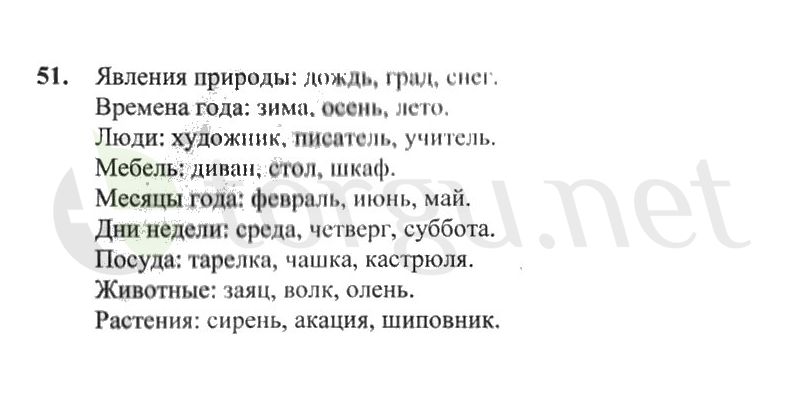 Страница (упражнение) 51 рабочей тетради. Страница 51 ГДЗ рабочая тетрадь по русскому языку 2 класс Канакина