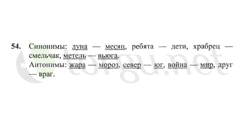 Страница (упражнение) 54 рабочей тетради. Страница 54 ГДЗ рабочая тетрадь по русскому языку 2 класс Канакина