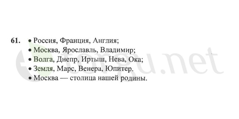 Страница (упражнение) 61 рабочей тетради. Страница 61 ГДЗ рабочая тетрадь по русскому языку 2 класс Канакина