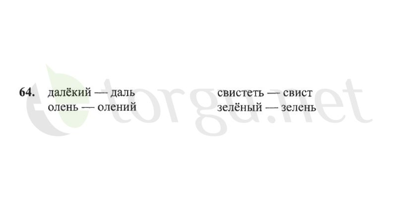 Страница (упражнение) 64 рабочей тетради. Страница 64 ГДЗ рабочая тетрадь по русскому языку 2 класс Канакина