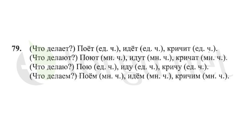 Страница (упражнение) 79 рабочей тетради. Страница 79 ГДЗ рабочая тетрадь по русскому языку 2 класс Канакина