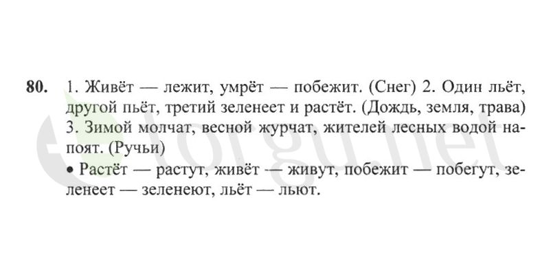 Страница (упражнение) 80 рабочей тетради. Страница 80 ГДЗ рабочая тетрадь по русскому языку 2 класс Канакина