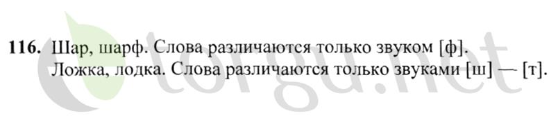 Страница (упражнение) 116 учебника. Ответ на вопрос упражнения 116 ГДЗ решебник по русскому языку 2 класс Канакина, Горецкий