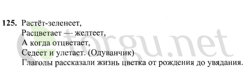 Страница (упражнение) 125 учебника. Ответ на вопрос упражнения 125 ГДЗ решебник по русскому языку 2 класс Канакина, Горецкий