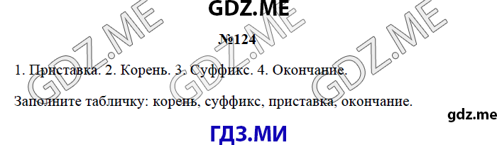 Страница (упражнение) 124 рабочей тетради. Страница 124 ГДЗ рабочая тетрадь по русскому языку 3 класс Канакина