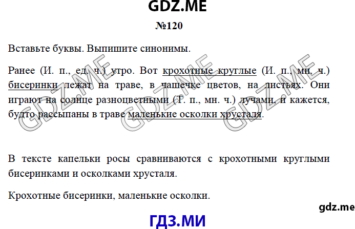 Страница (упражнение) 120 рабочей тетради. Страница 120 ГДЗ рабочая тетрадь по русскому языку 3 класс Канакина