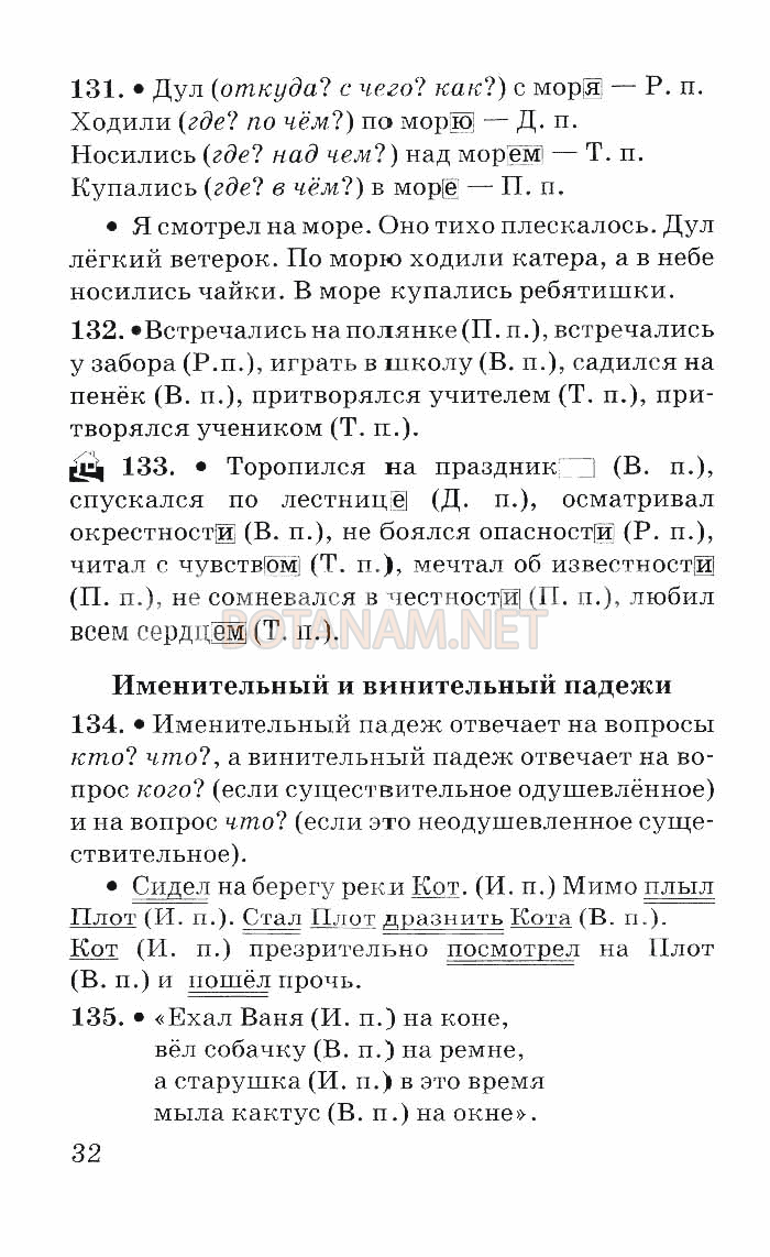 Страница (упражнение) 32 учебника. Страница 32 ГДЗ решебник по русскому языку 4 класс Грабчикова, Максимук