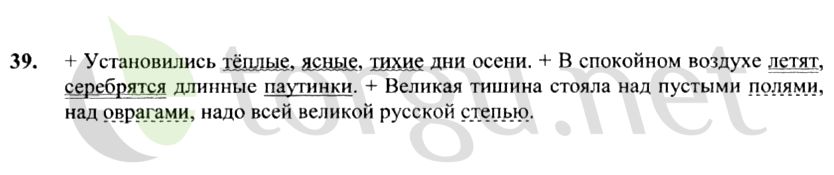 Страница (упражнение) 39 рабочей тетради. Страница 39 ГДЗ рабочая тетрадь по русскому языку 4 класс Канакина