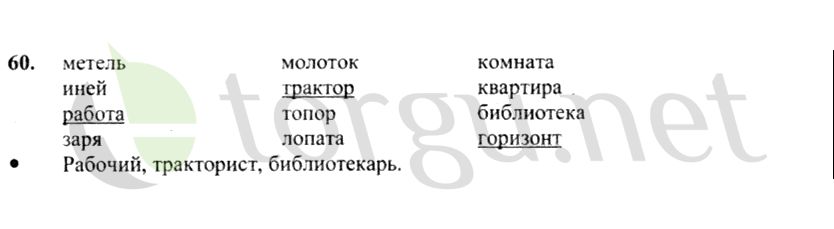 Страница (упражнение) 60 рабочей тетради. Страница 60 ГДЗ рабочая тетрадь по русскому языку 4 класс Канакина