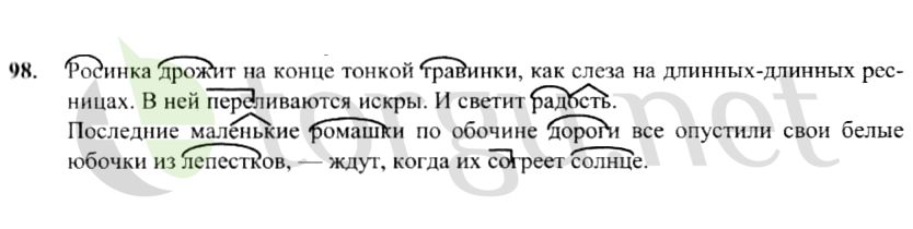 Страница (упражнение) 98 рабочей тетради. Страница 98 ГДЗ рабочая тетрадь по русскому языку 4 класс Канакина