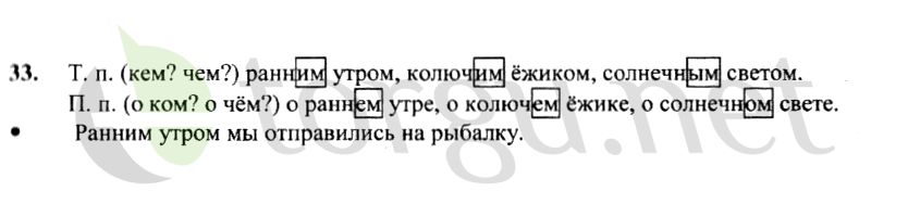 Страница (упражнение) 33 рабочей тетради. Страница 33 ГДЗ рабочая тетрадь по русскому языку 4 класс Канакина