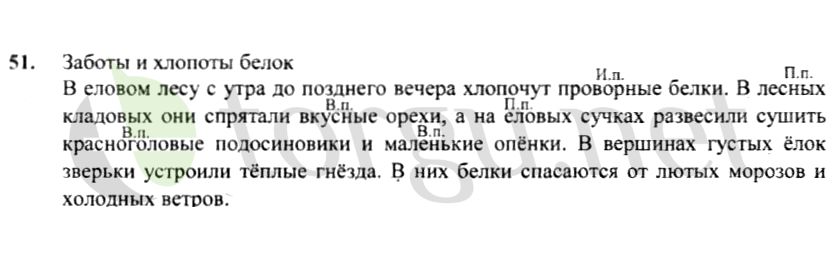 Страница (упражнение) 51 рабочей тетради. Страница 51 ГДЗ рабочая тетрадь по русскому языку 4 класс Канакина