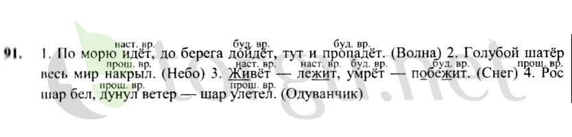 Страница (упражнение) 91 рабочей тетради. Страница 91 ГДЗ рабочая тетрадь по русскому языку 4 класс Канакина