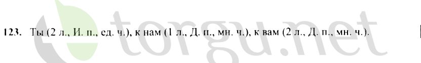 Страница (упражнение) 123 учебника. Ответ на вопрос упражнения 123 ГДЗ решебник по русскому языку 4 класс Канакина, Горецкий