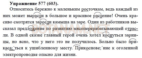 Русский язык 5 класс 2 часть 577