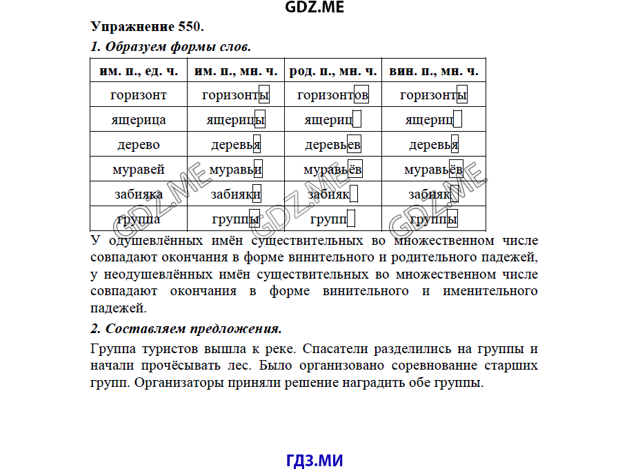 Страница (упражнение) 511 учебника. Ответ на вопрос упражнения 511 ГДЗ решебник по Русскому языку 5 класс Львов Львова