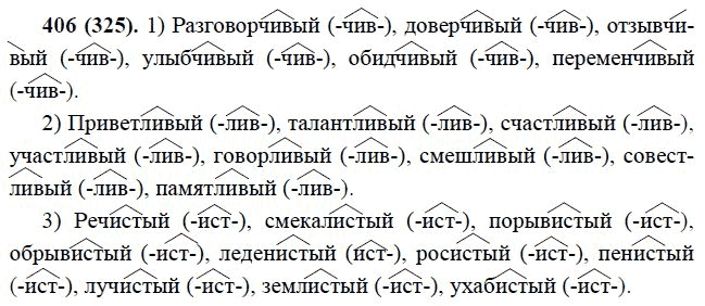 Русский язык 7 класс упражнение 406