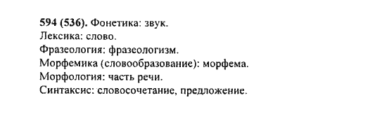 Русский язык 6 класс ладыженская упр 594