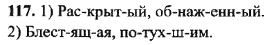 Страница (упражнение) 117 учебника. Ответ на вопрос упражнения 117 ГДЗ Решебник по Русскому языку 7 класс Львов, Львова, Федосова